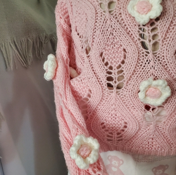 F21 open knit sweater - Picture 8 of 9